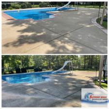 Pool Deck and Driveway Concrete Cleaning in Springfield, TN 1