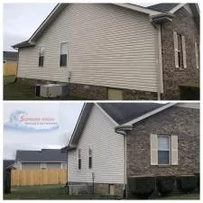 Roof Wash, House Wash, and Driveway Cleaning Project in Clarksville, TN 2